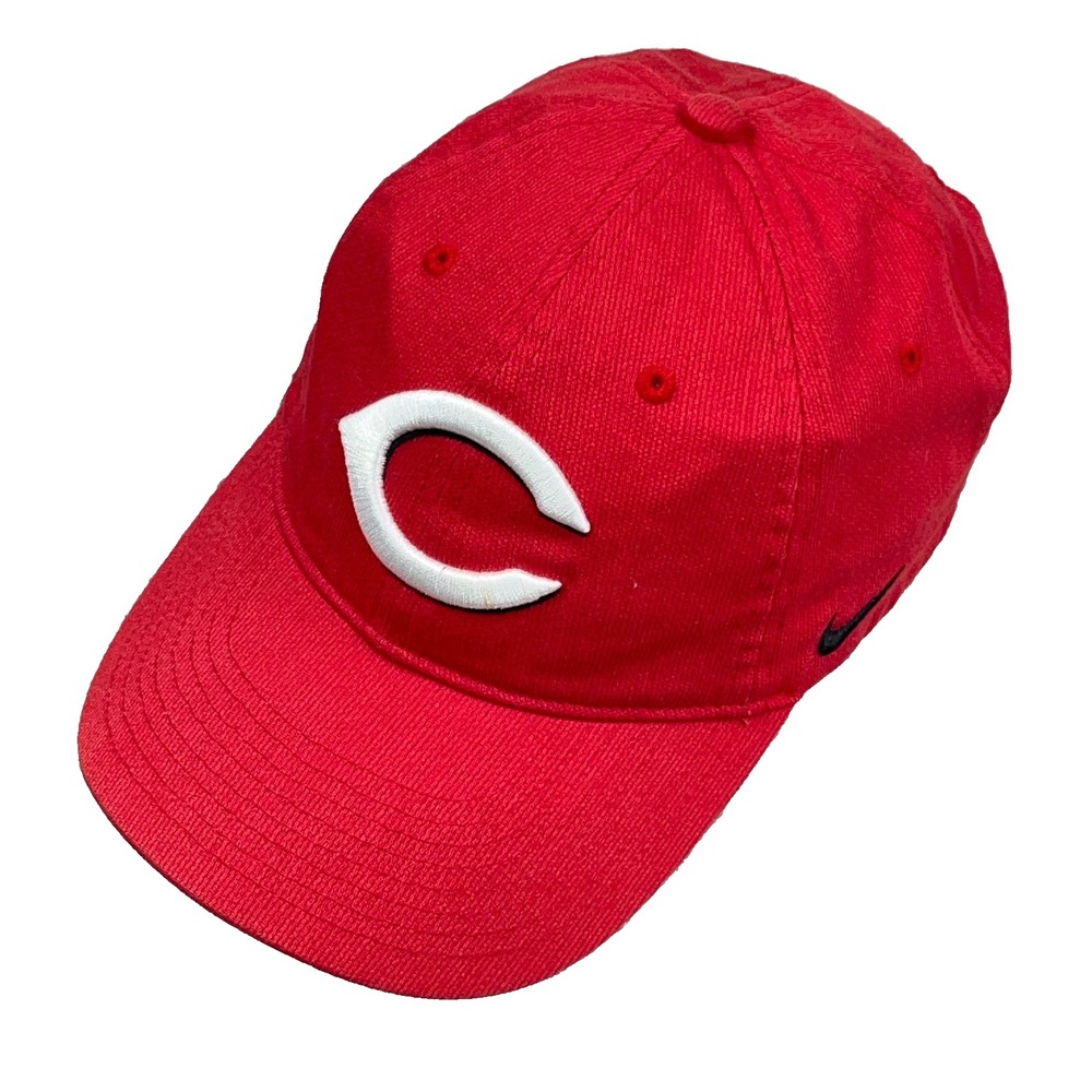 Cincinnati Reds Hat Cap Strap Back Red Dad MLB Baseball Adjustable Nike VTG Y2K
